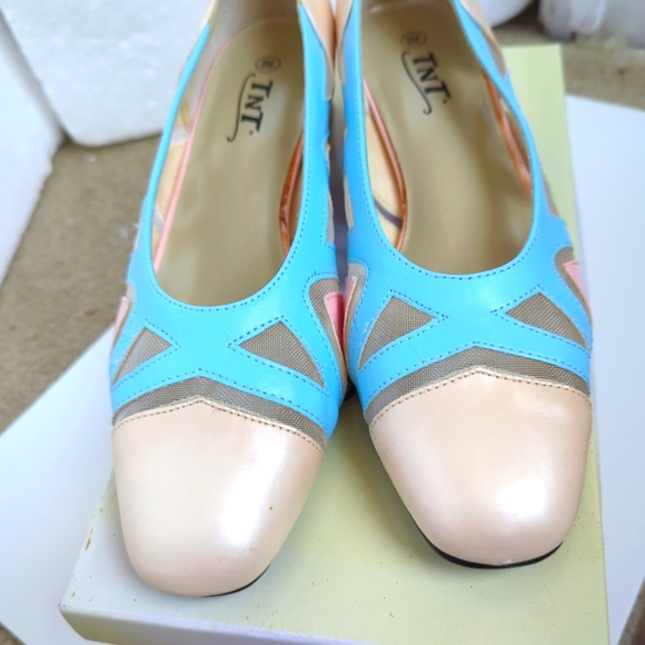 TNT Originals Womens Roselle Pastel Multi Dress Platform Heels Evening 8M - Picture 9 of 15
